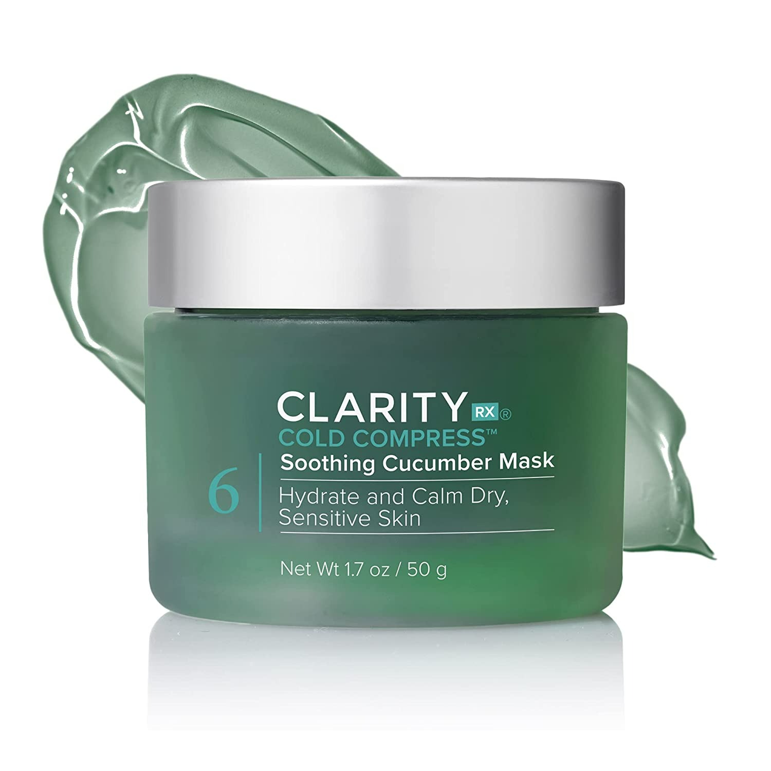 ClarityRx Cold Compress Soothing Cucumber Face Mask - 1.7 Oz