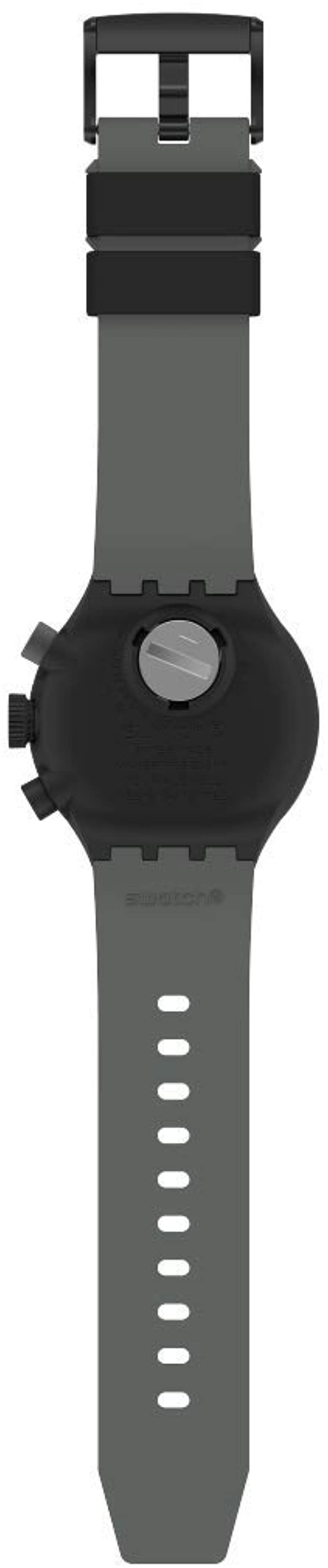 Swatch Quartz Silicone Strap - Black (Model: SB02B400)
