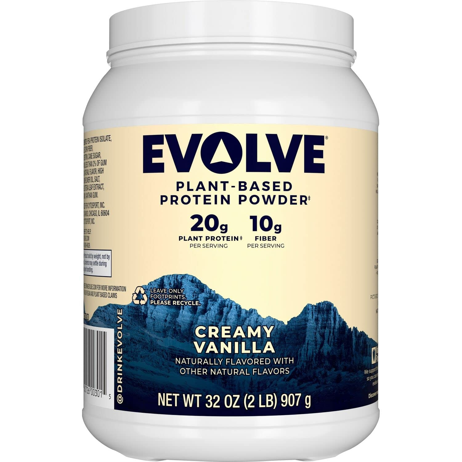 Evolve Plant Based Protein Powder - Vanilla Bean - 32 Oz