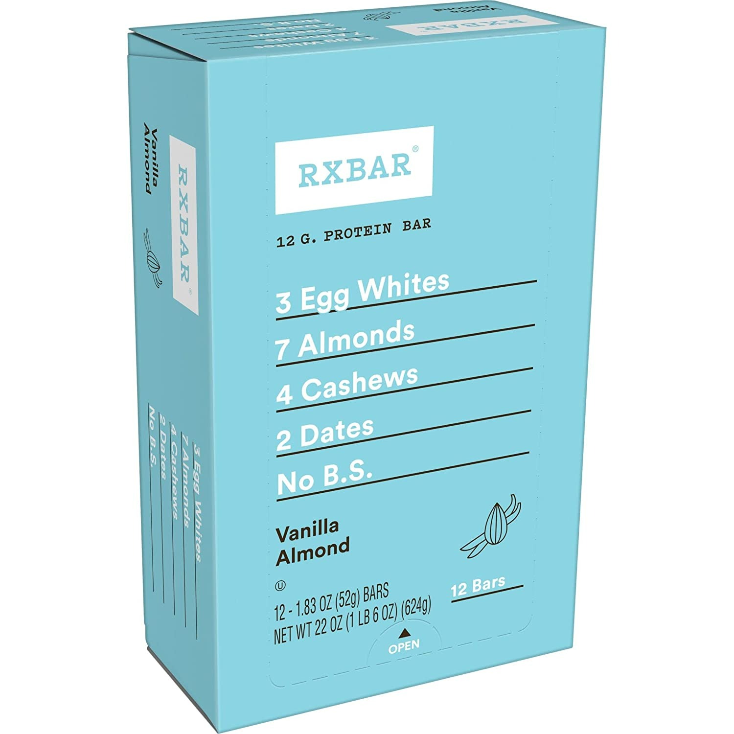 RXBAR Protein Bars -Vanilla Almond - 22 Oz - 12 Adet
